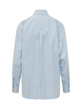 DOLCE & GABBANA - Striped Shirt with Jewel Embellishments - Blue - LIDIASHOPPING® - Official Website