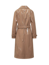 DOLCE & GABBANA - Patent Effect Trench Coat with Belt - Pink - LIDIASHOPPING® - Official Website