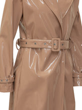 DOLCE & GABBANA - Patent Effect Trench Coat with Belt - Pink - LIDIASHOPPING® - Official Website
