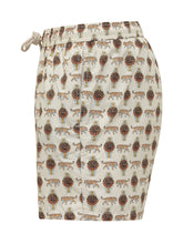 MC2 SAINT BARTH - Costume da Bagno con Vita Elastica e Motivo Illustrato - Beige - LIDIASHOPPING® - Official Website