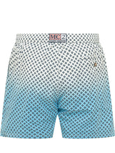 MC2 SAINT BARTH - Lighting Swim Shorts with Geometric Pattern - Blue - LIDIASHOPPING® - Official Website