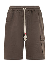 MC2 SAINT BARTH - Bermuda Cargo con Coulisse - Marrone - LIDIASHOPPING® - Official Website