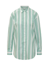 MC2 SAINT BARTH - Camicia a Righe Verticali - Verde | Lidia Shopping | Official Website