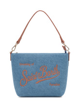 MC2 SAINT BARTH - Borsa a Spalla in Tessuto con Logo Ricamato - Blu - LIDIASHOPPING® - Official Website