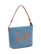 MC2 SAINT BARTH - Borsa a Spalla in Tessuto con Logo Ricamato - Blu - LIDIASHOPPING® - Official Website