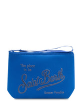 MC2 SAINT BARTH - Pochette con Stampa Frontale e Zip - Blu | Lidia Shopping | Official Website