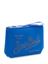 MC2 SAINT BARTH - Pochette con Stampa Frontale e Zip - Blu | Lidia Shopping | Official Website