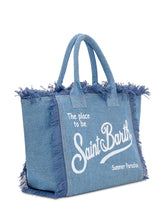 MC2 SAINT BARTH - Borsa a Spalla in Denim con Frange - Blu | Lidia Shopping | Official Website