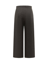 MAX MARA STUDIO - Wide Leg Long Trousers with Structured Waist - Black - LIDIASHOPPING® - Official Website