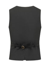 MAX MARA STUDIO - Gilet con Bottoni - Nero - LIDIASHOPPING® - Official Website