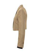 MAX MARA - Giacca Cropped con Rever - Marrone - LIDIASHOPPING® - Official Website