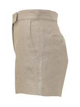 MAX MARA - Tailored Linen Shorts - Beige - LIDIASHOPPING® - Official Website