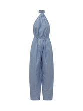 THE ANDAMANE - Amber Striped Halter Jumpsuit - Blue - LIDIASHOPPING® - Official Website
