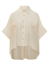 LE SULLY STUDIO - Oversized Shirt with Pockets - White - LIDIASHOPPING® - Official Website