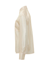 LE SULLY STUDIO - Oversized Organza Shirt - Beige - LIDIASHOPPING® - Official Website