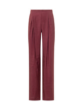 LE SULLY STUDIO - Trousers with Front Pleat - Red - LIDIASHOPPING® - Official Website