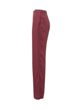 LE SULLY STUDIO - Trousers with Front Pleat - Red - LIDIASHOPPING® - Official Website