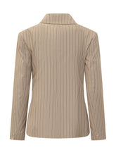 LE SULLY STUDIO - Double Breasted Pinstripe Blazer - Brown - LIDIASHOPPING® - Official Website