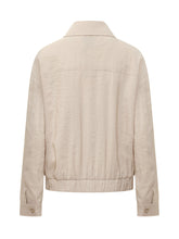 LE SULLY STUDIO - Giacca Bomber con Zip - Beige - LIDIASHOPPING® - Official Website