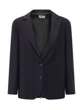 LE SULLY STUDIO - Pinstripe Zip Jacket - Blue - LIDIASHOPPING® - Official Website