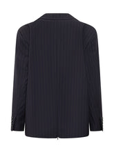 LE SULLY STUDIO - Pinstripe Zip Jacket - Blue - LIDIASHOPPING® - Official Website