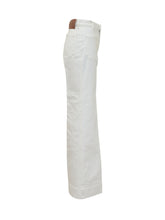 VICTORIA BECKHAM - Pantalone con Tasche e Gamba Dritta - Bianco | Lidia Shopping | Official Website