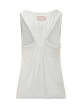 VICTORIA BECKHAM - Tank Top with Keyhole Neck Detail - White - LIDIASHOPPING® - Official Website