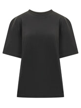 STUDIO NICHOLSON - Oversize Short Sleeve T-shirt with Crew Neck - Black - LIDIASHOPPING® - Official Website
