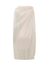 ROTATE - Abito Drappeggiato con Cappa in Chiffon - Rosa | Lidia Shopping ® | Official Website