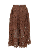 ROTATE - Floral Lace Midi Skirt - Brown - LIDIASHOPPING® - Official Website