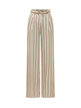 SIMONA CORSELLINI - Wide leg striped trousers - Multicolor - LIDIASHOPPING® - Official Website