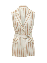 SIMONA CORSELLINI - Tailored Vest with Stripes - Multicolor - LIDIASHOPPING® - Official Website