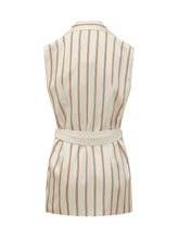 SIMONA CORSELLINI - Tailored Vest with Stripes - Multicolor - LIDIASHOPPING® - Official Website