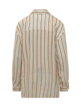 SIMONA CORSELLINI - Camicia a Righe - Beige - LIDIASHOPPING® - Official Website