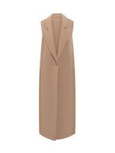 SIMONA CORSELLINI - Tailored Long Vest - Beige - LIDIASHOPPING® - Official Website