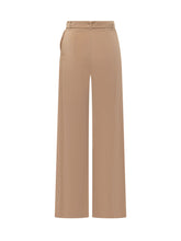 SIMONA CORSELLINI - Wide Leg Pants with Belt - Brown - LIDIASHOPPING® - Official Website