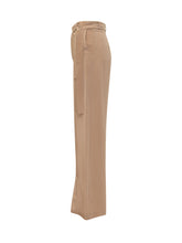 SIMONA CORSELLINI - Wide Leg Pants with Belt - Brown - LIDIASHOPPING® - Official Website