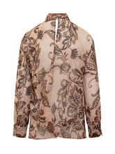 SIMONA CORSELLINI - Camicia in Chiffon con Stampa Floreale - Rosa - LIDIASHOPPING® - Official Website