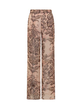 SIMONA CORSELLINI - Wide leg printed trousers - Pink - LIDIASHOPPING® - Official Website