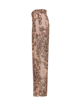 SIMONA CORSELLINI - Wide leg printed trousers - Pink - LIDIASHOPPING® - Official Website
