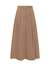 SIMONA CORSELLINI - Gonna Lunga a Vita Alta con Pieghe - Beige - LIDIASHOPPING® - Official Website