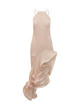 SIMONA CORSELLINI - Abito Lungo con Balze - Rosa - LIDIASHOPPING® - Official Website