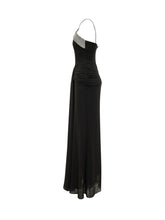 REBECCA VALLANCE - Astros Long Dress with V Neck - Black - LIDIASHOPPING® - Official Website