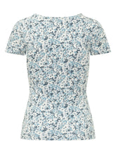 LAUREN RALPH LAUREN - Top a Maniche Corte con Scollo Quadrato - Blu - LIDIASHOPPING® - Official Website