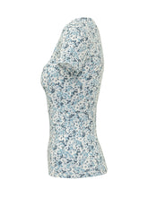 LAUREN RALPH LAUREN - Top a Maniche Corte con Scollo Quadrato - Blu - LIDIASHOPPING® - Official Website