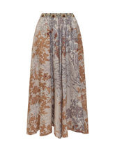 PIERRE LOUIS MASCIA - Long Printed Skirt - Beige - LIDIASHOPPING® - Official Website