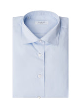 BARBA - Shirt with Classic Collar and Button Closure - Blue - LIDIASHOPPING® - Official Website