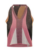 AKEP - Top senza Maniche con Motivo Geometrico - Multicolore - LIDIASHOPPING® - Official Website