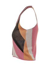 AKEP - Top senza Maniche con Motivo Geometrico - Multicolore - LIDIASHOPPING® - Official Website