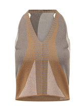 AKEP - Top senza Maniche con Motivo Geometrico - Multicolore - LIDIASHOPPING® - Official Website